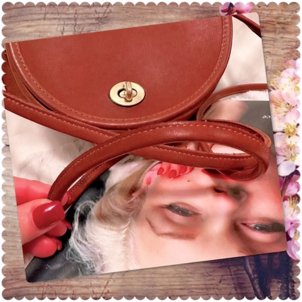 VINTAGE COACH BRITISH TAN LEATHER CROSSBODY MINI BAG 9825 - Picture 13 of 17